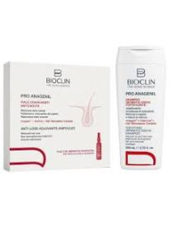 BIOCLIN PRO ANAGENIL 10 Fiale anticaduta +Shampoo forticante 1 mese di trattamento