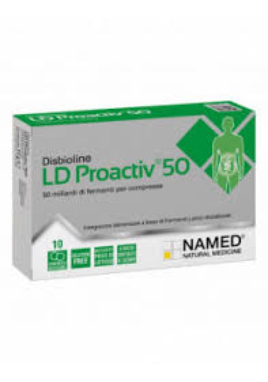 DISBIOLINE LD PROACTIVE 50 miliardi FERMENTI LATTICI senza glutine e lattosio 10 compresse masticabili