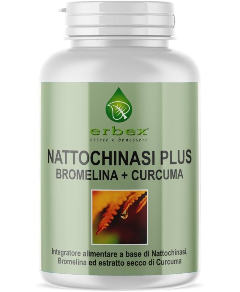 NATTOCHINASI COMPLEX 30 capsule con nattochinasi, bromelina e curcuma