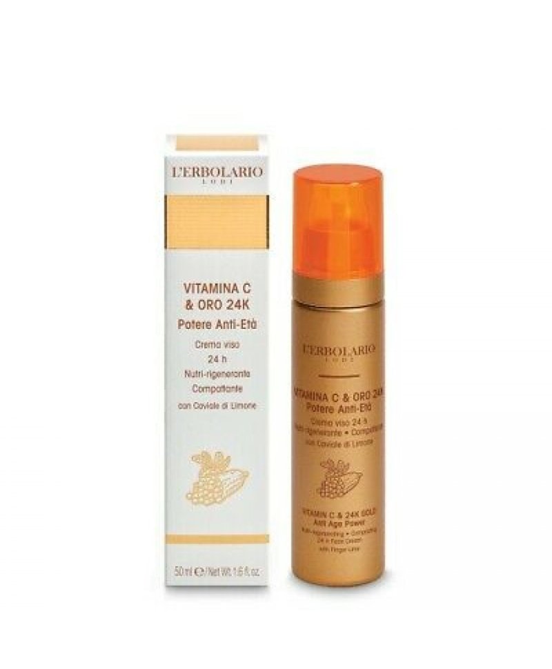 VITAMINA C & ORO 24K CREMA VISO 50 mL potere anti-età