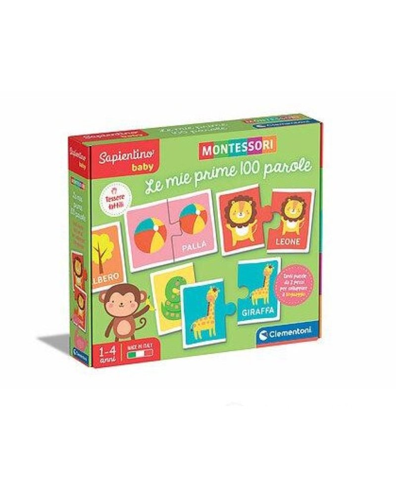 Sapientino Baby LE MIE PRIME 100 PAROLE Clementoni Montessori 1-4 anni