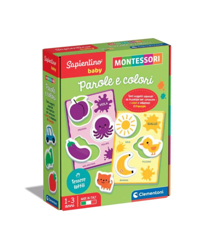 Sapientino Baby PAROLE E COLORI Clementoni Montessori 1-3 anni