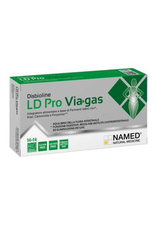 DISBIOLINE LD PRO VIAGAS 14 capsule + 14 compresse con fermenti e probiotici