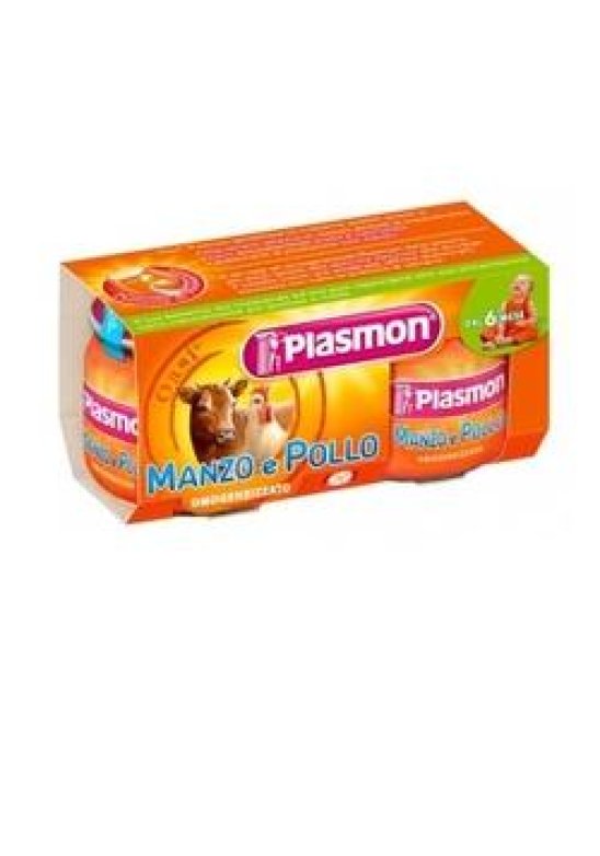 PLASMON OMOG MANZO POLLO 2X80G