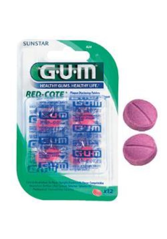 GUM RED-COTE RIV PLACCA 12PAST