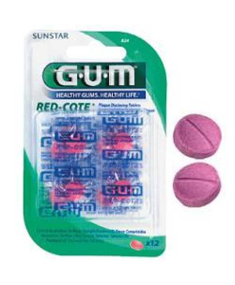 GUM RED-COTE RIV PLACCA 12PAST