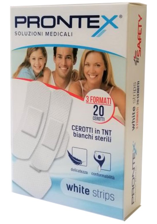 CER PRONTEX WHITE STRIPS 20PZ