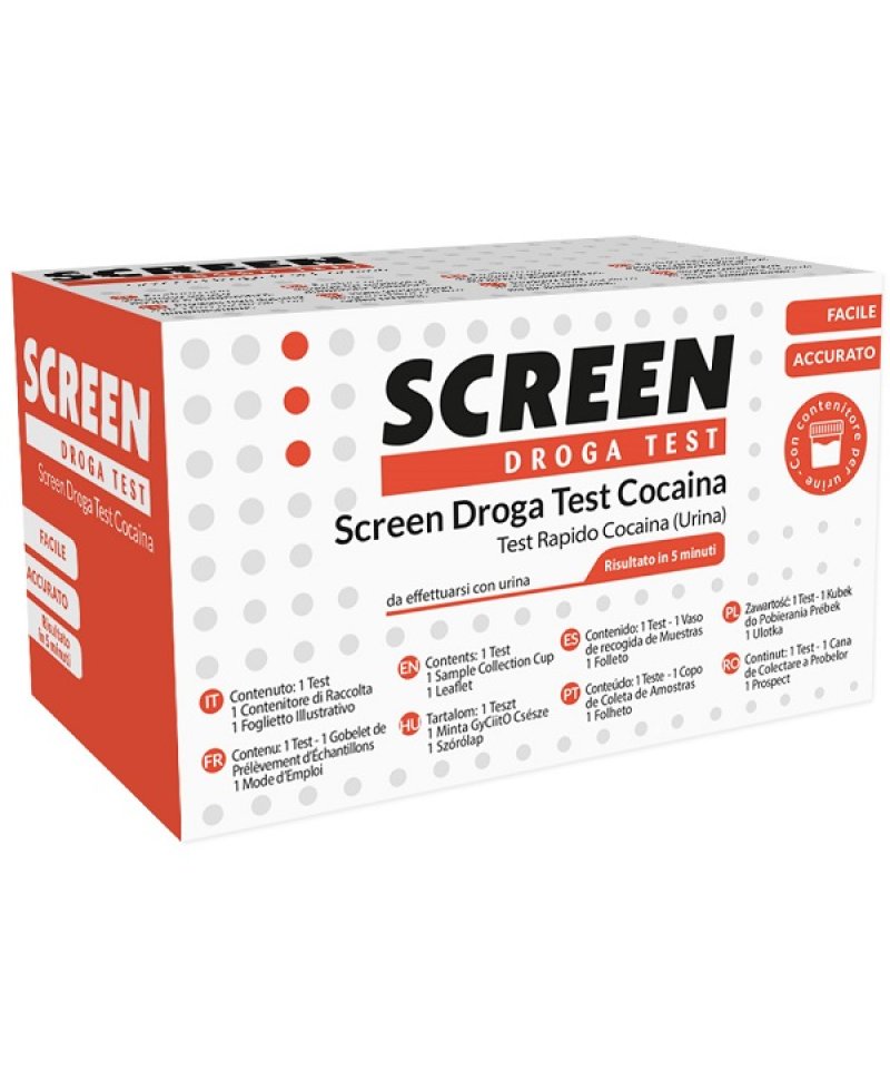 SCREEN DROGA TEST COCAINA