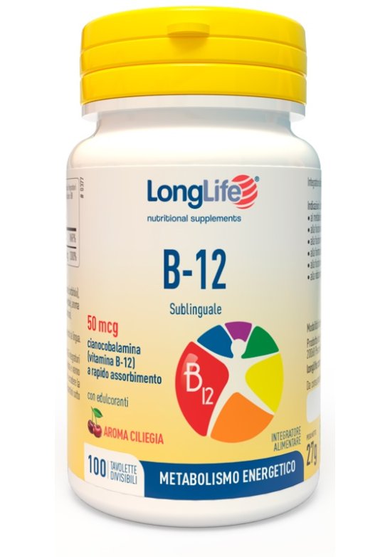 LONGLIFE B12 50MCG SUBL 100TAV