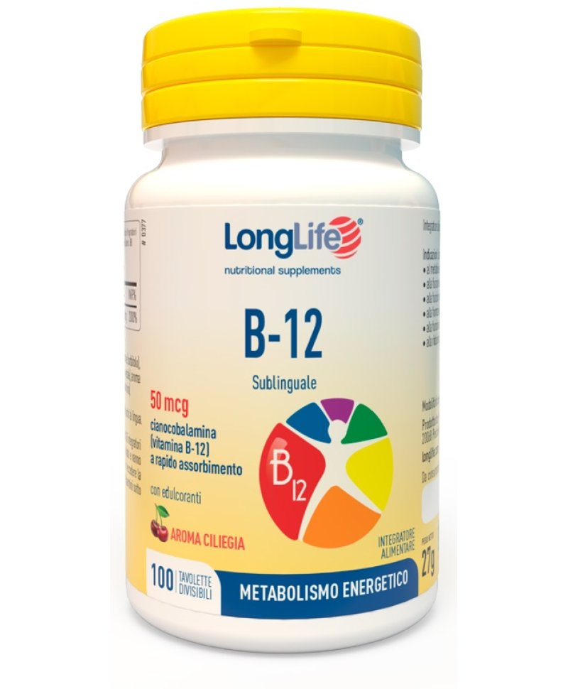 LONGLIFE B12 50MCG SUBL 100TAV