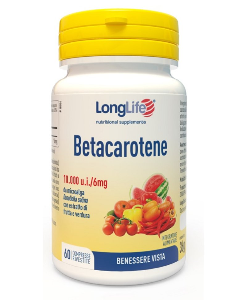 LONGLIFE BETACAROTENE 60CPR