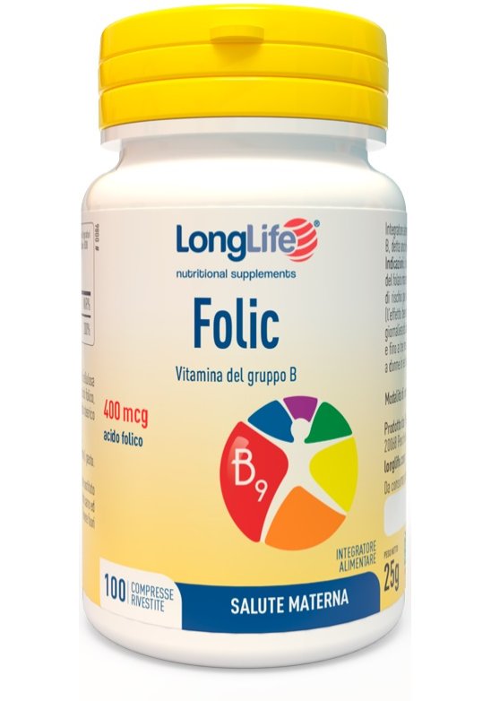 LONGLIFE FOLIC 400MCG 100 Compresse