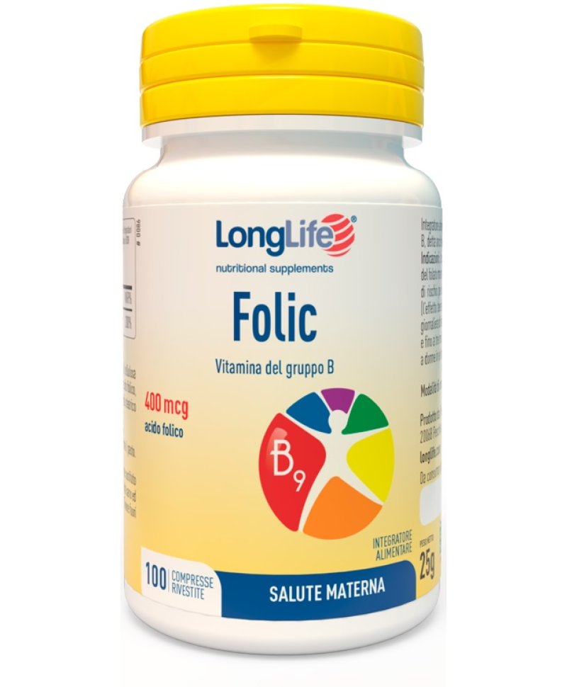 LONGLIFE FOLIC 400MCG 100 Compresse