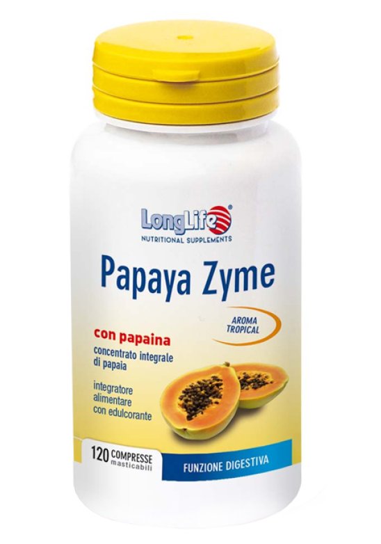 LONGLIFE PAPAYA ZYME 120CPR