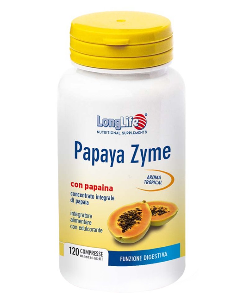 LONGLIFE PAPAYA ZYME 120CPR