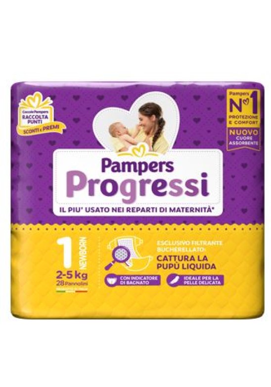 PAMPERS PROGRESSI NEWBORN 28PZ