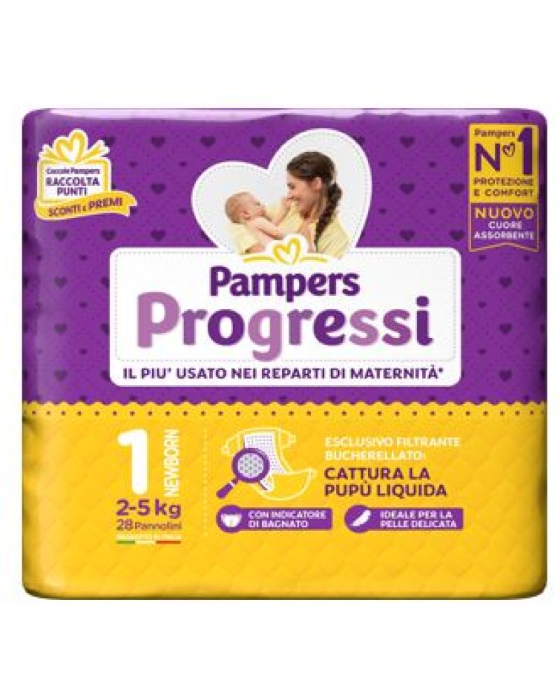 PAMPERS PROGRESSI NEWBORN 28PZ