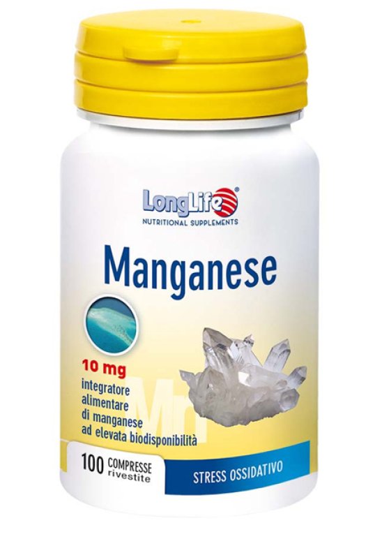 LONGLIFE MANGANESE 10MG 100CPR