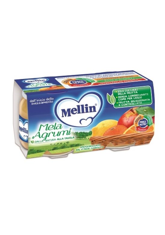 MELLIN OMOG MELA AGRUMI 2X100G