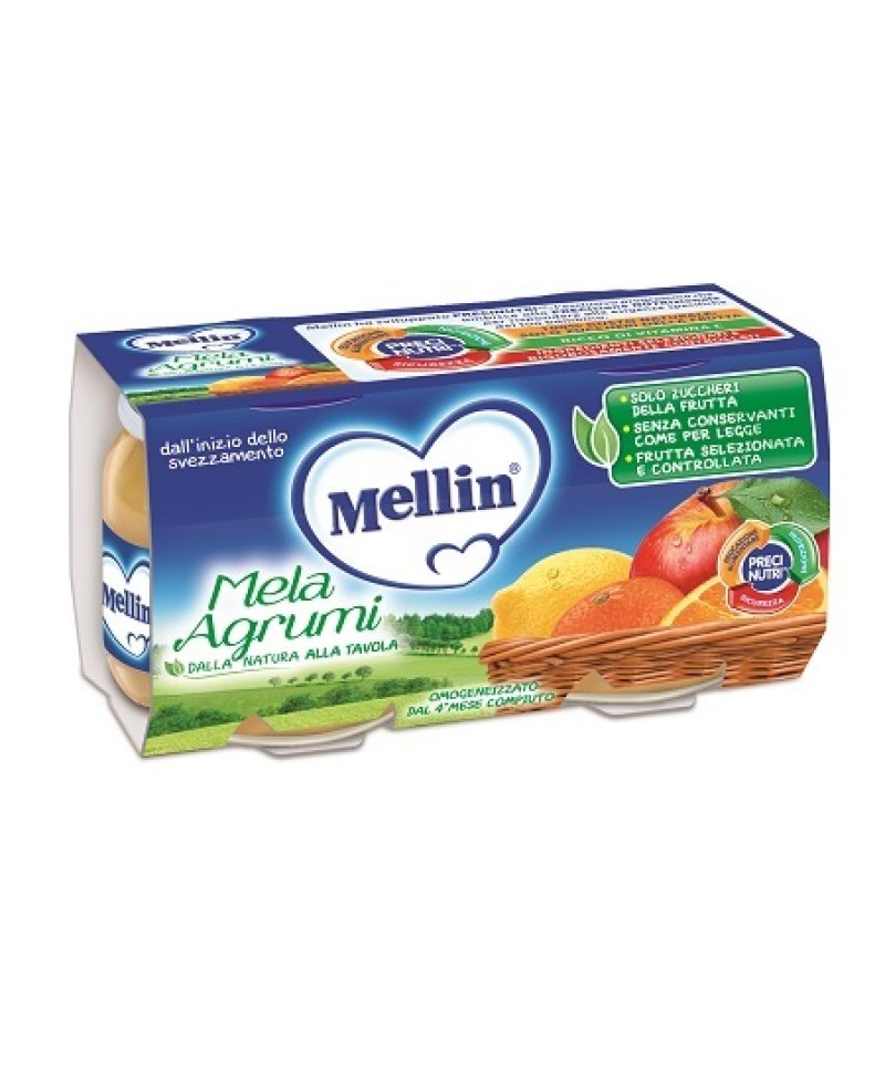 MELLIN OMOG MELA AGRUMI 2X100G