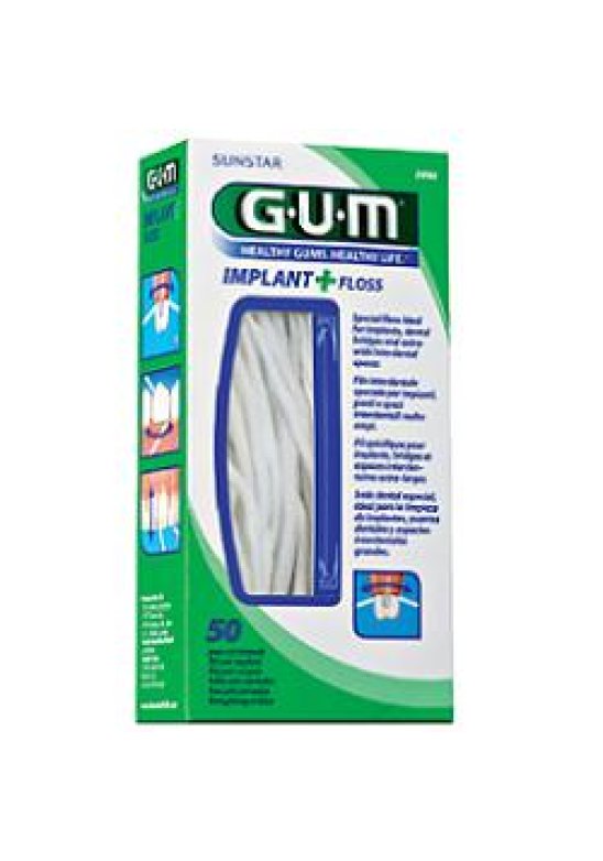 GUM IMPLANT+FLOSS FILO 50PZ