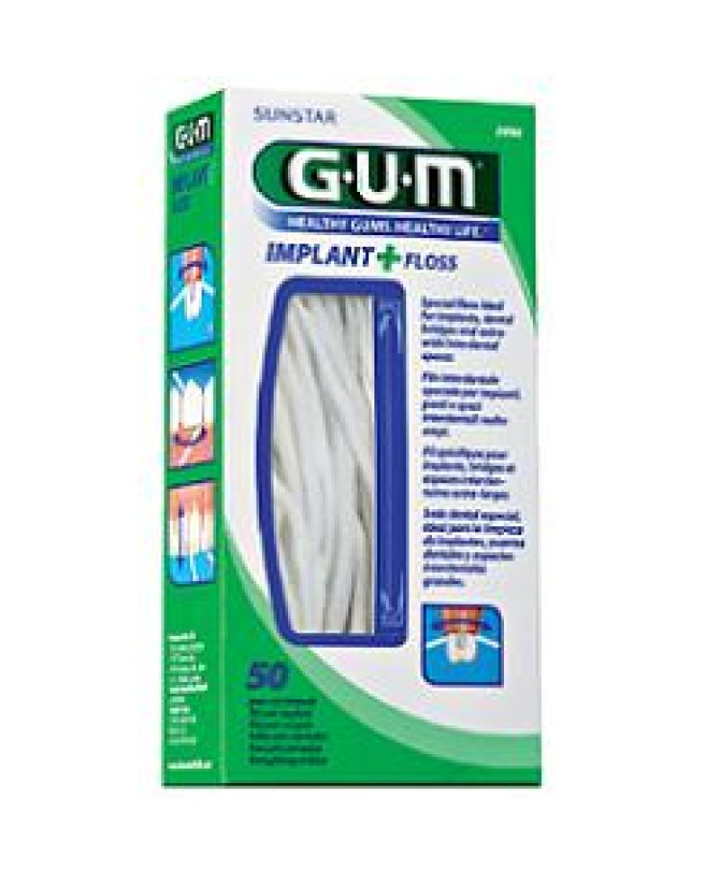 GUM IMPLANT+FLOSS FILO 50PZ