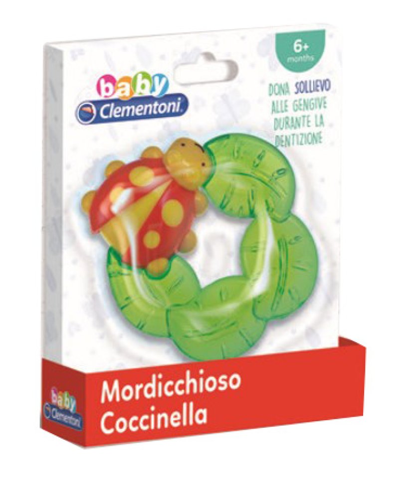 MORDICCHIOSO COCCINELLA Clementoni anello refrigerante