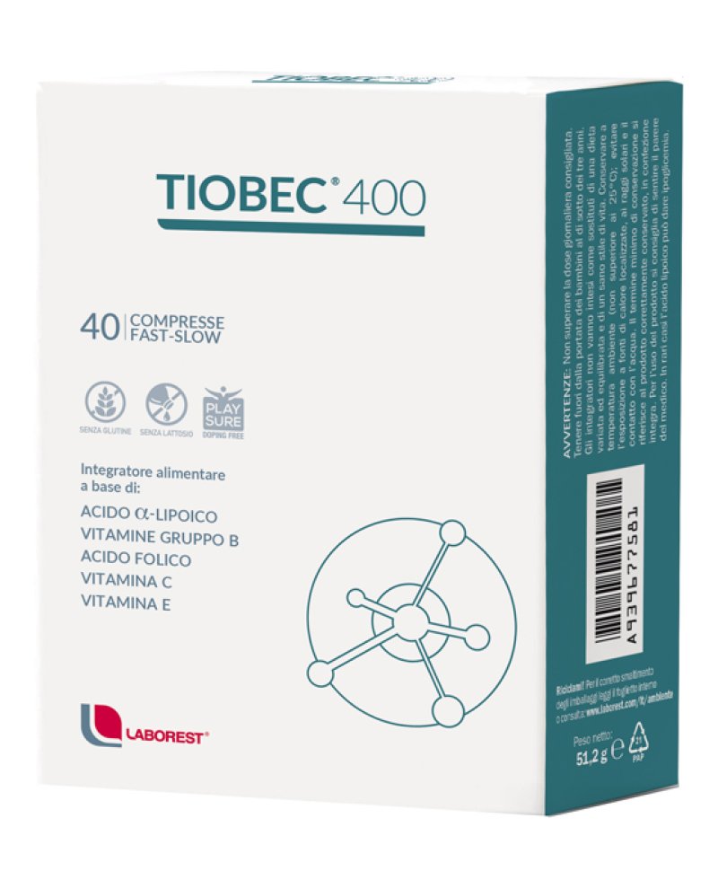 TIOBEC 400 40 Compresse FAST-SLOW