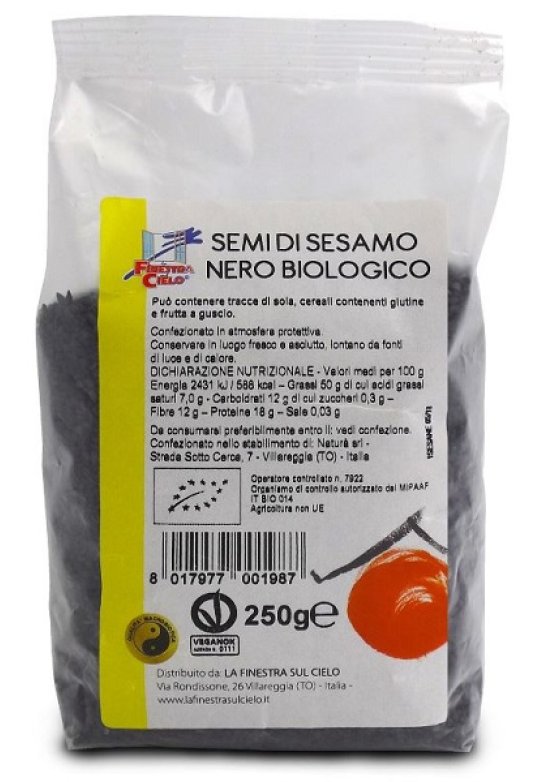 SESAMO NERO 250GR LA FINESTRA !!