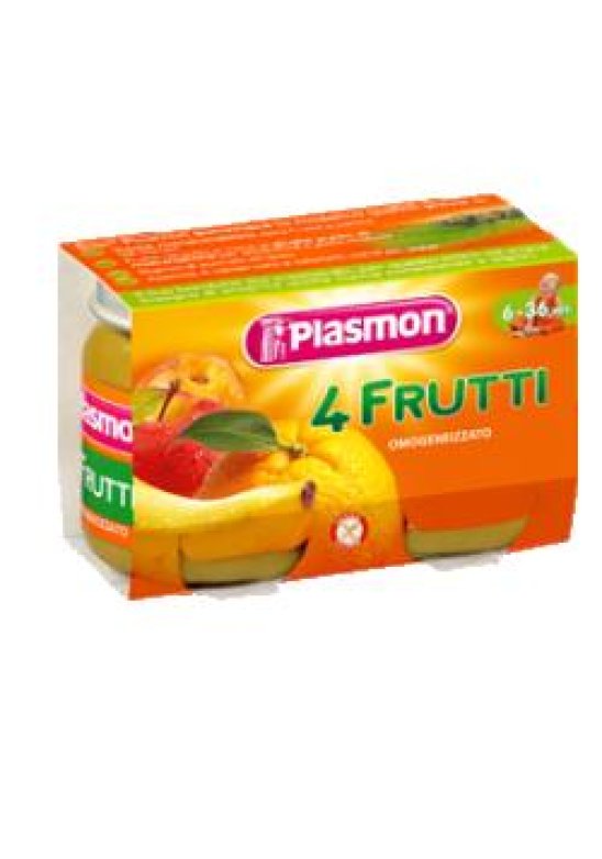 PLASMON OMOG 4 FRUTTI 2X104G