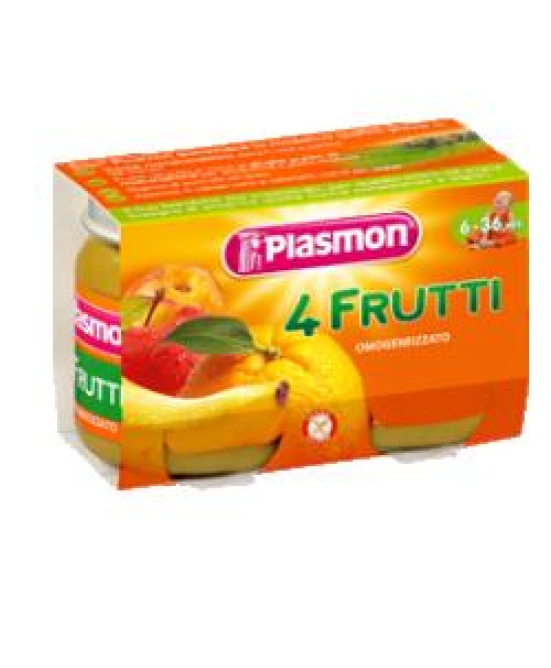 PLASMON OMOG 4 FRUTTI 2X104G