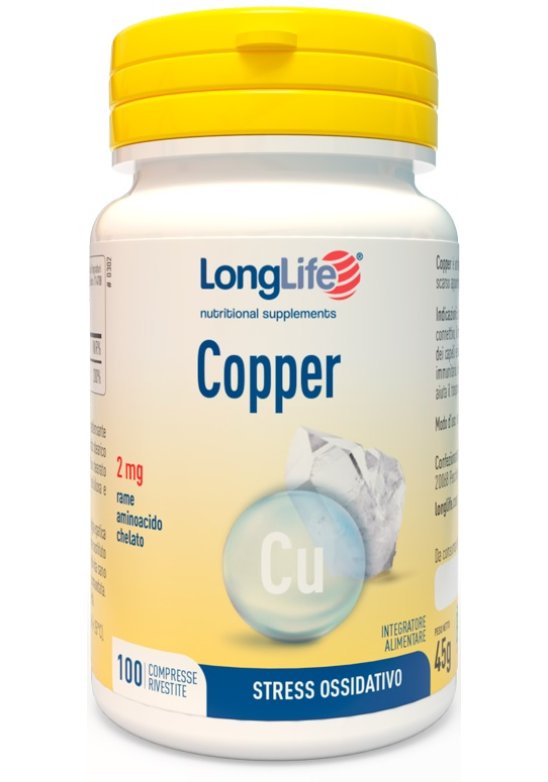 LONGLIFE COPPER 2MG 100 Compresse