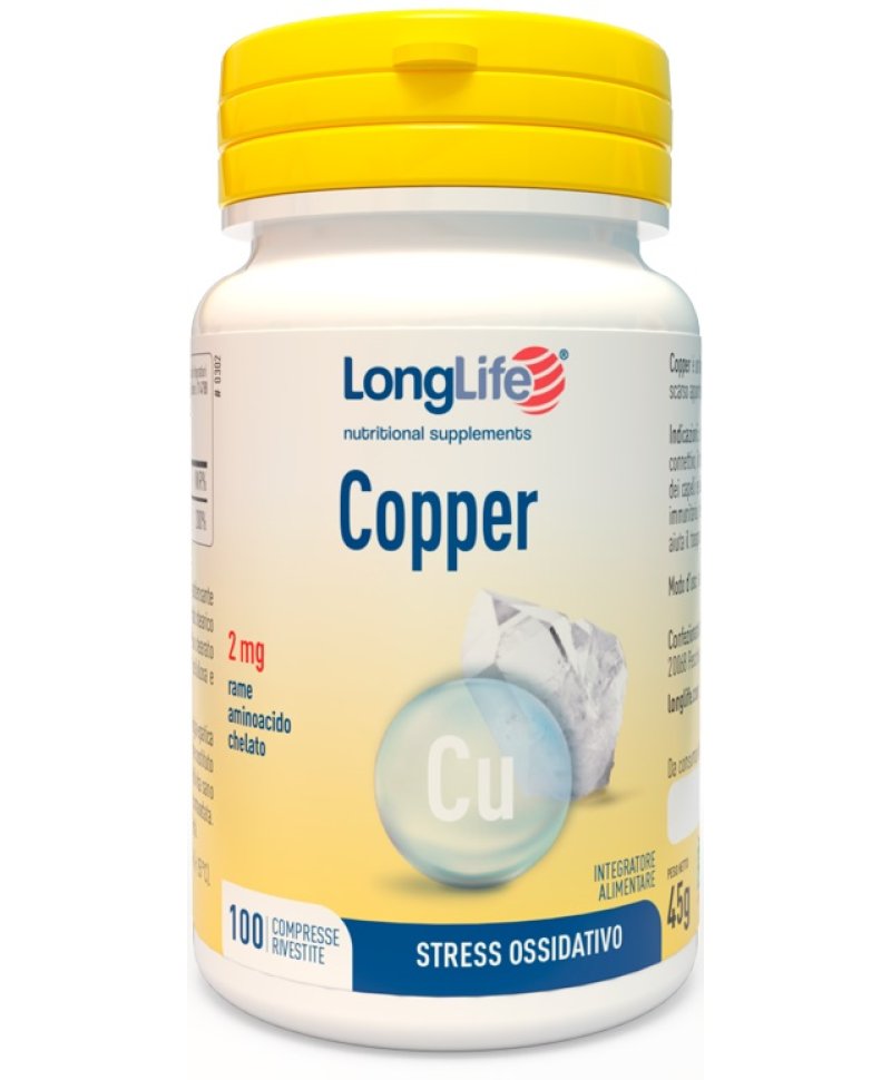 LONGLIFE COPPER 2MG 100 Compresse