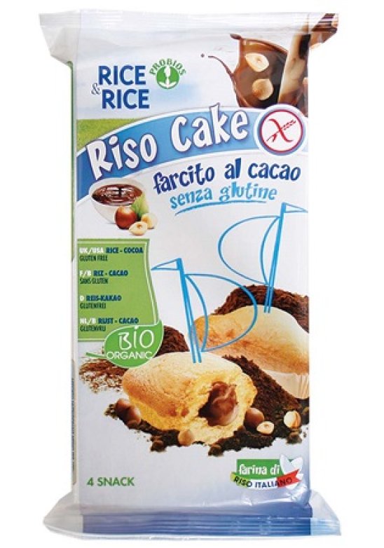 R&R RISO CAKE CACAO 4X45G BIO