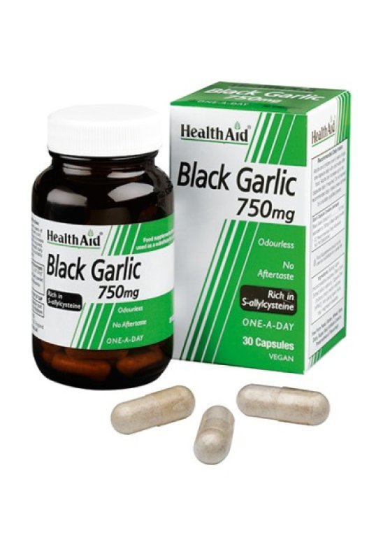 BLACK GARLIC 750MG 30CPS