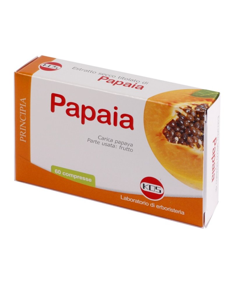 PAPAIA ESTR SEC 60 Compresse 24G KOS