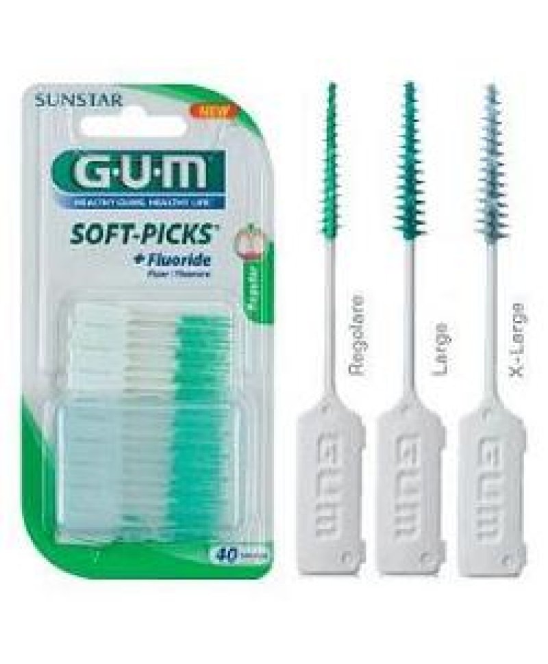 GUM SOFTPICKS SCOV GOM REG40PZ