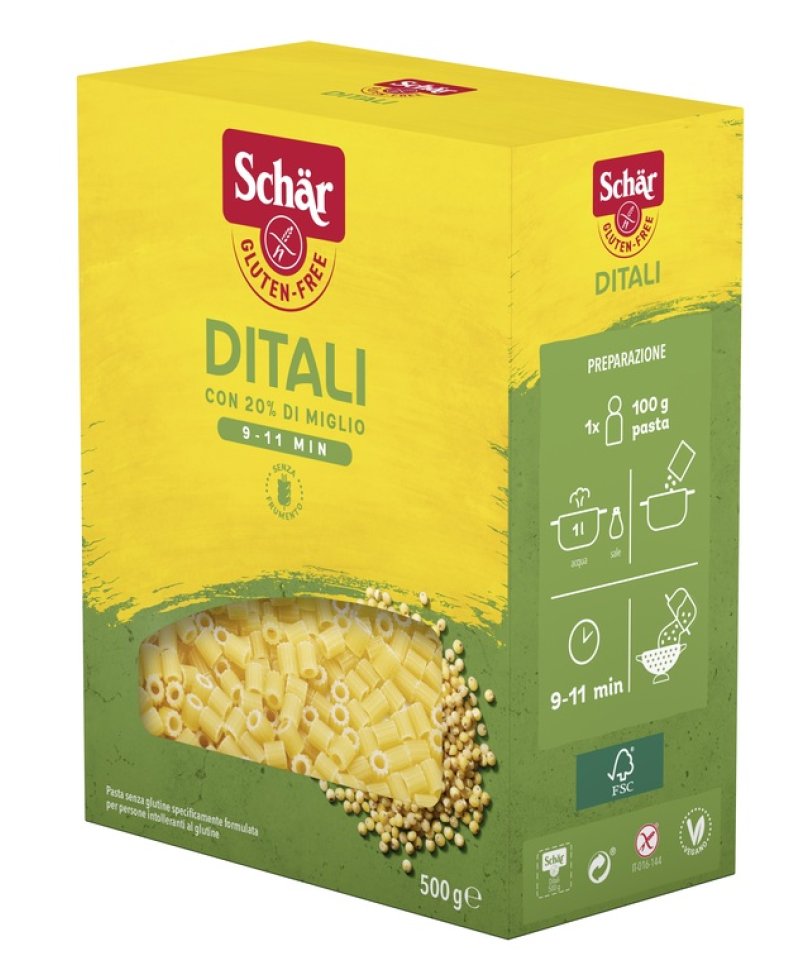 SCHAR DITALI S/GLUT 500G