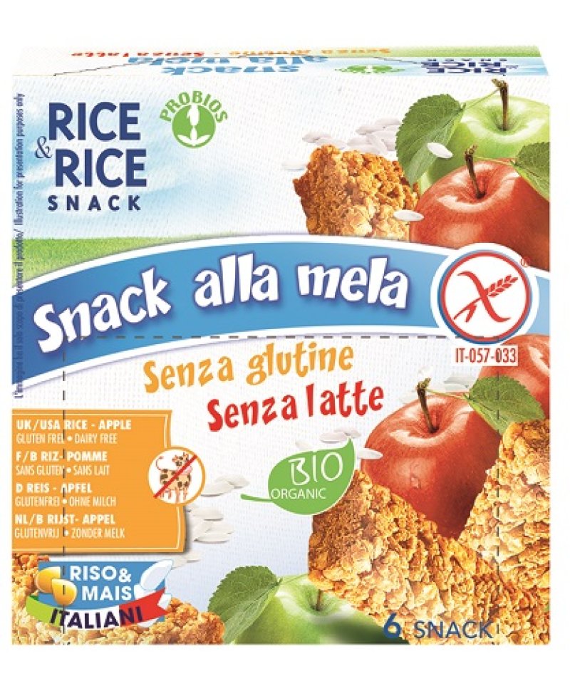 PROBIOS R&R SNACK RISO MELA BIO