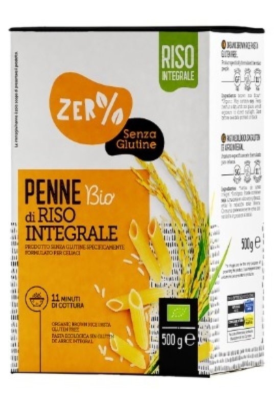 ZER% GLUTINE PENNE RISO INTEGR ZER% GLUTINE PENNE RISO INTEGR