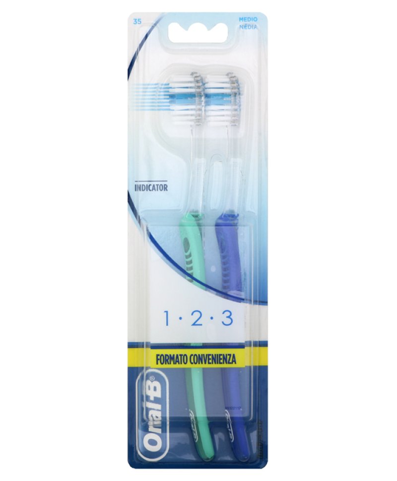 ORALB 123 INDICATOR SPAZZ 2PZ