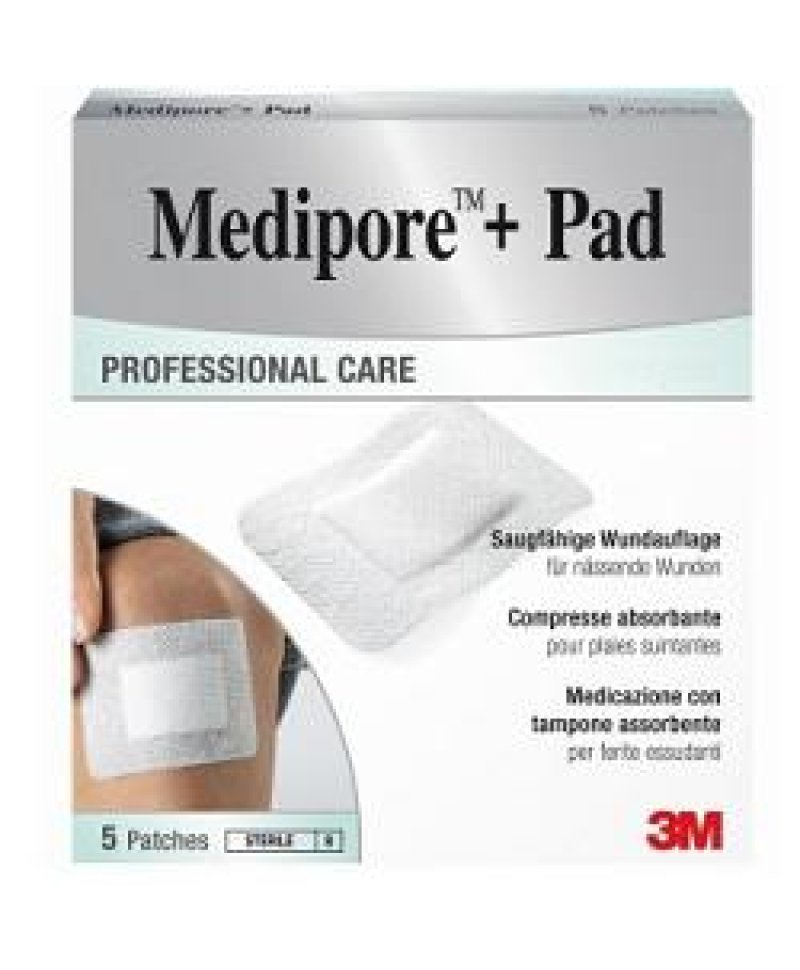 MEDIPORE+PAD MED 10X15CM 5PZ