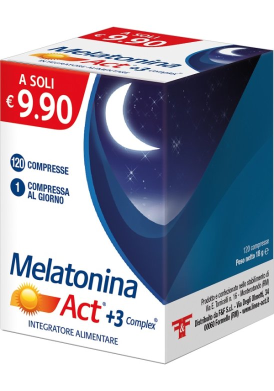 MELATONINA ACT+3 COMPLEX120 Compresse