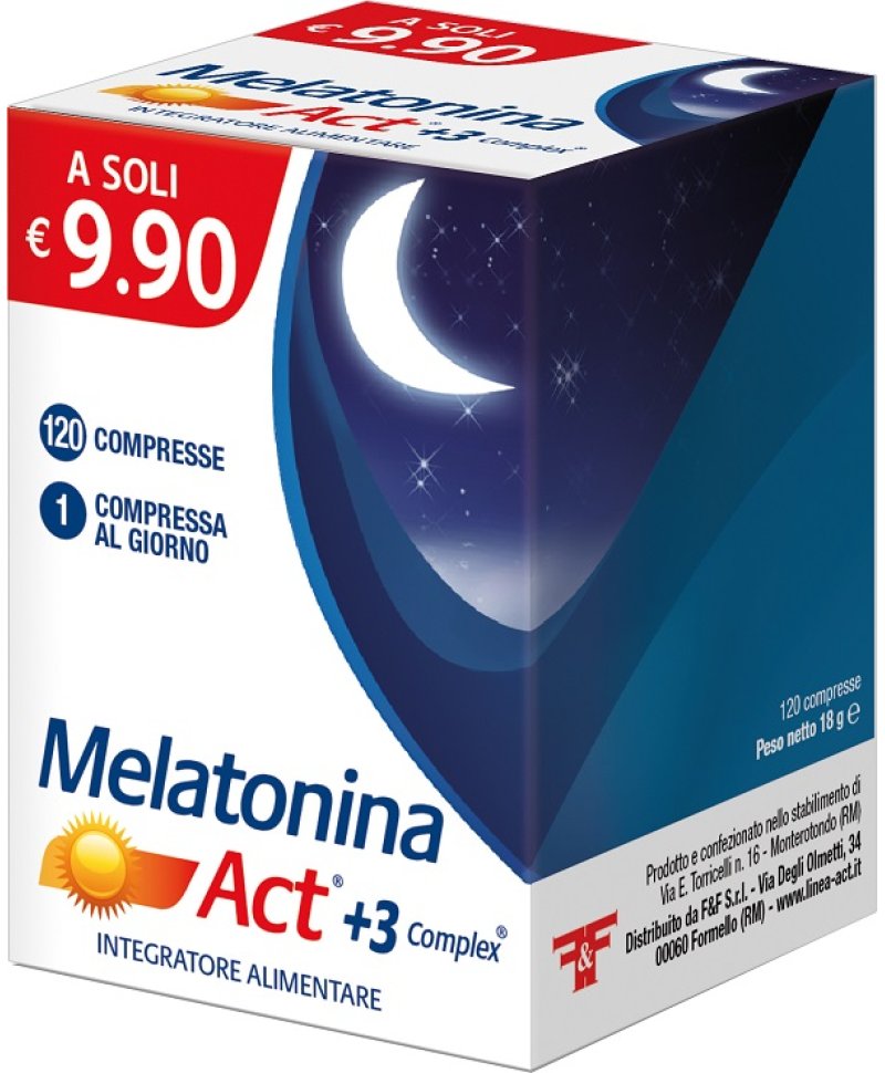 MELATONINA ACT+3 COMPLEX120 Compresse