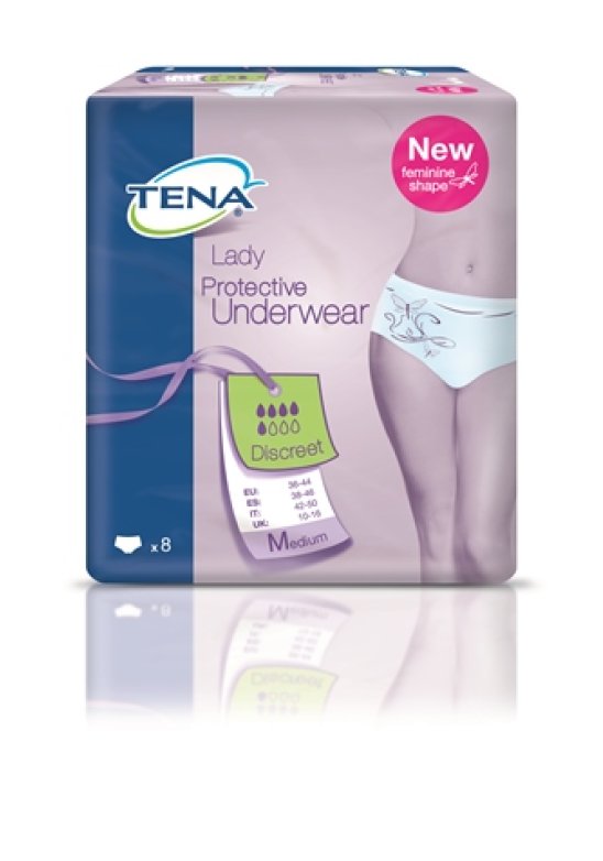 TENA PANTS DISCREET PANN M 8PZ