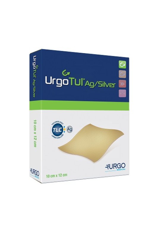 URGOTUL AG/SILVER 10X12CM 5PZ