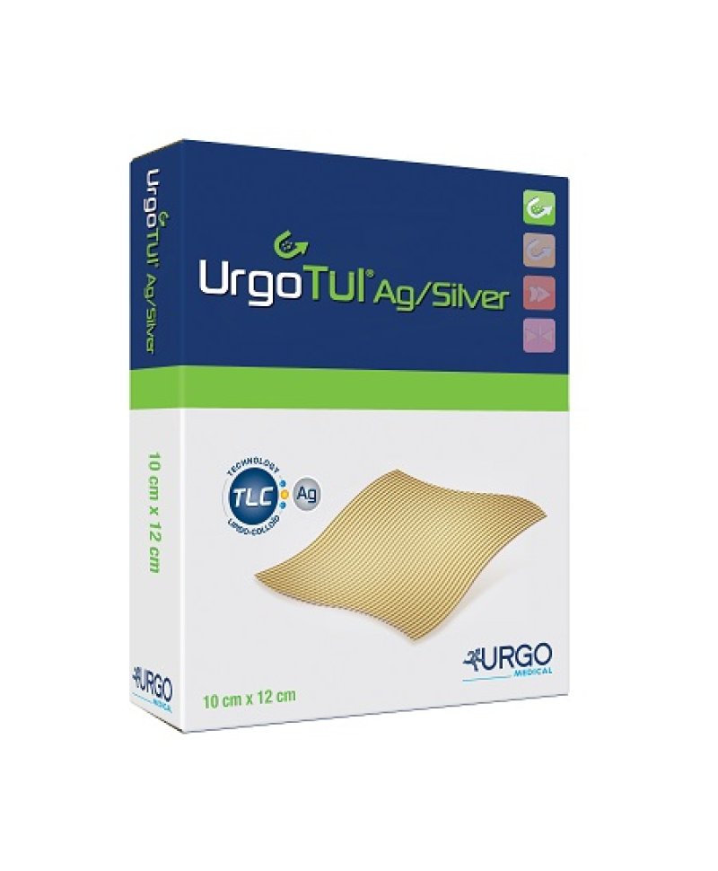 URGOTUL AG/SILVER 10X12CM 5PZ