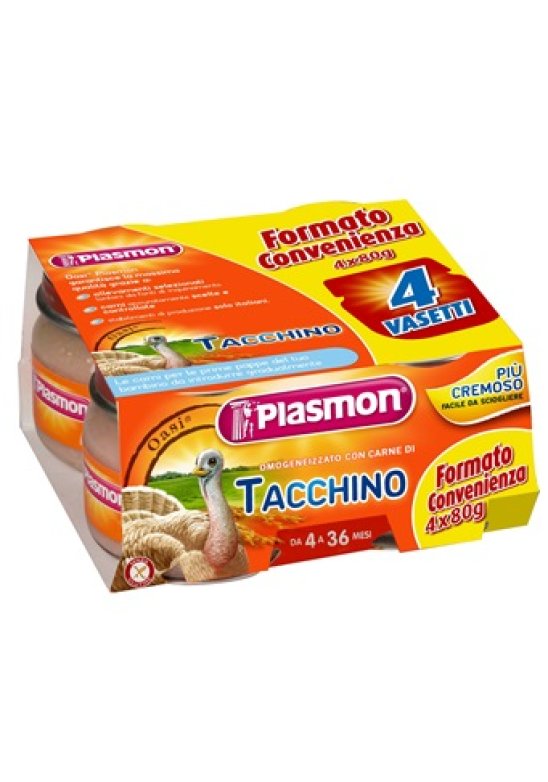 PLASMON OMOG TACCHINO 4X80G PLASMON OMOG TACCHINO 4X80G
