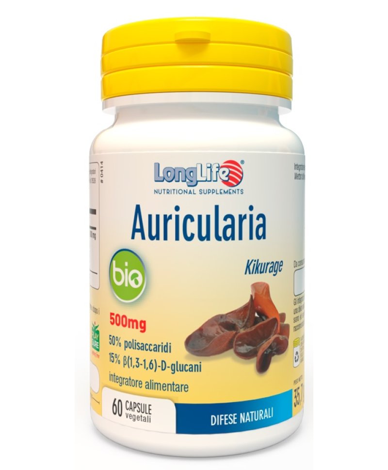 LONGLIFE AURICULARIA BIO 60CPS LONGLIFE AURICULARIA BIO 60CPS