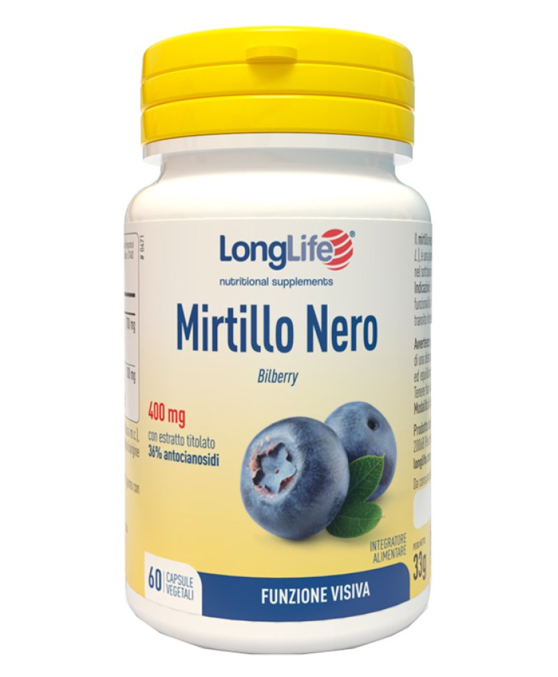 LONGLIFE MIRTILLO NERO 60 Capsule